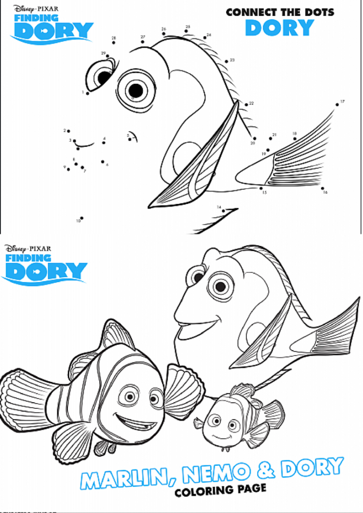 37+ Printable Nemo Coloring Pages for Kids