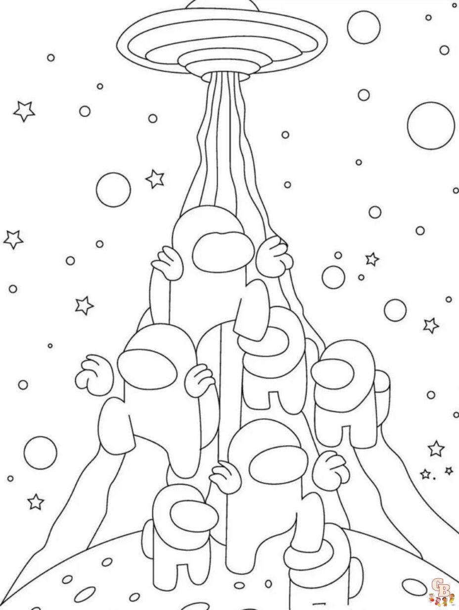 38+ Unique Among Us Coloring Pages Book Pages