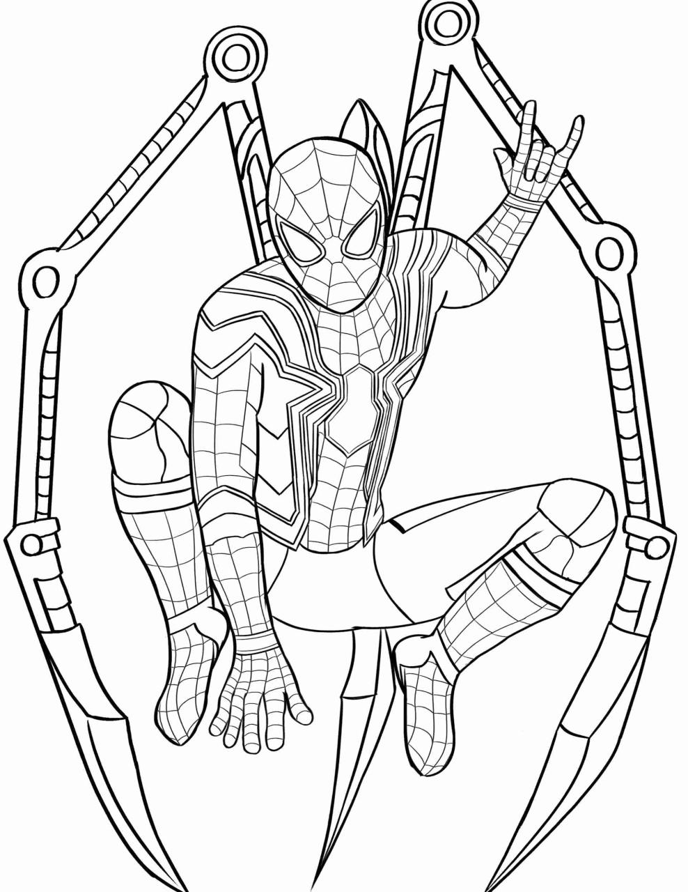 10 Avengers Spiderman Coloring Pages for Your Little Web-Slingers