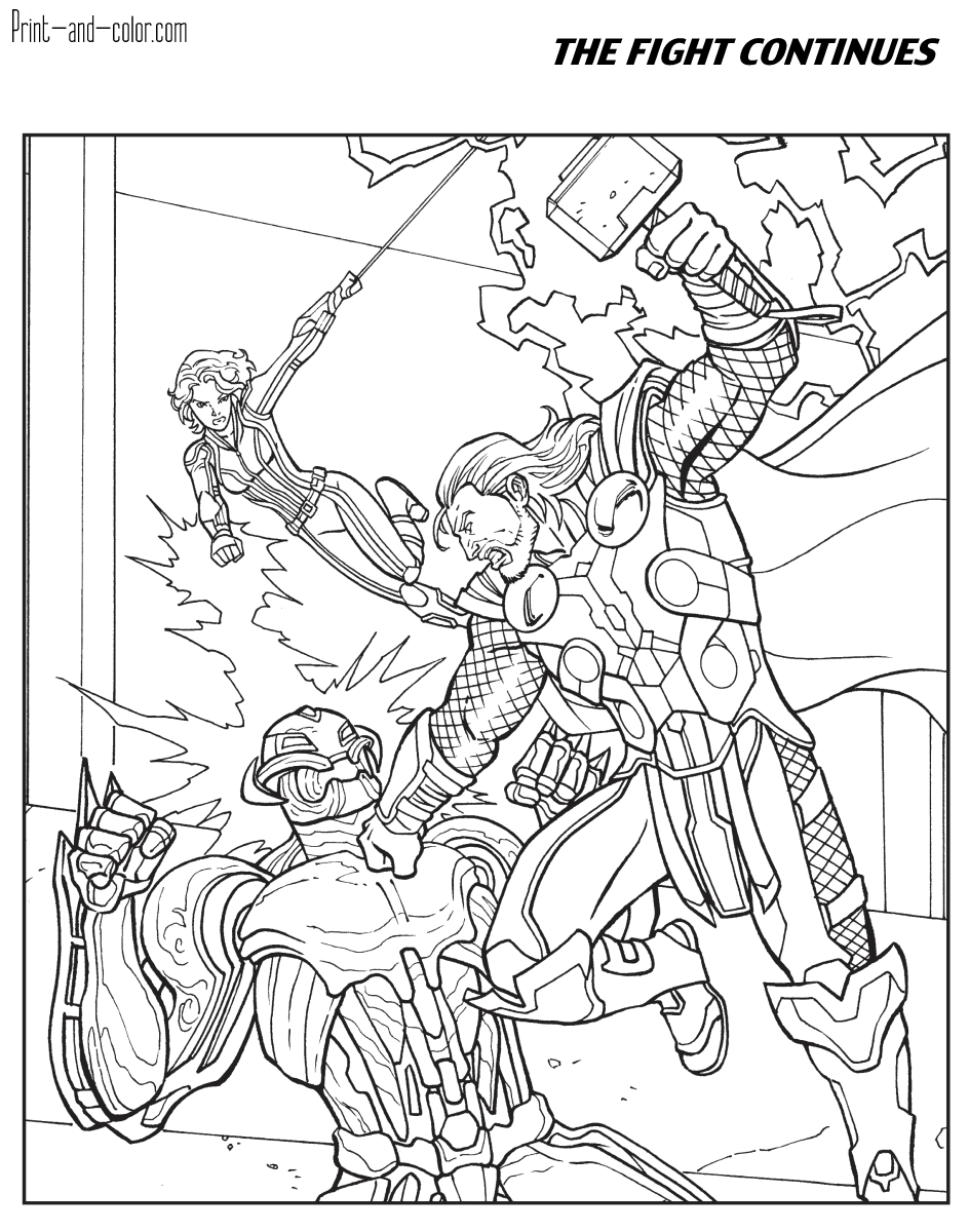 44+ Top Avengers Realistic Coloring Pages Line Art