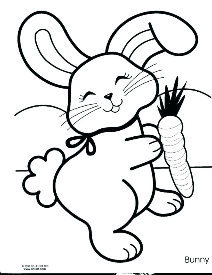 48+ Unique Bunny Coloring Pages Colored