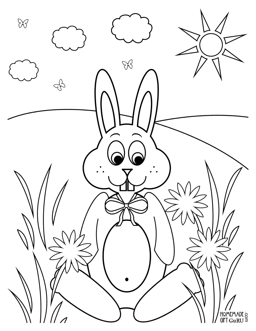 45+ Download Bunny Coloring Pages Line Art