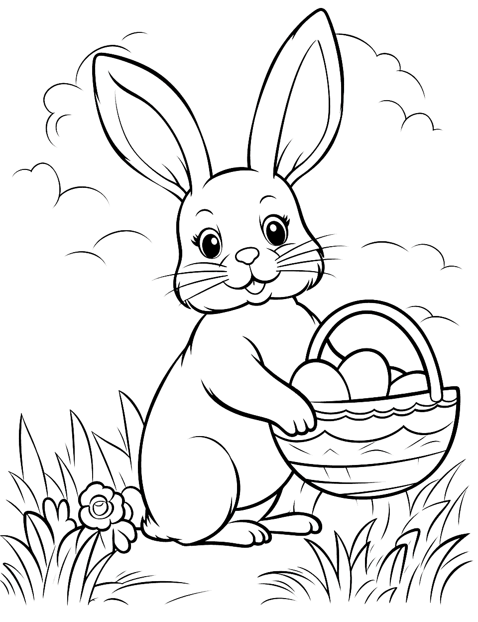 45+ Best of Bunny Coloring Pages Line Art