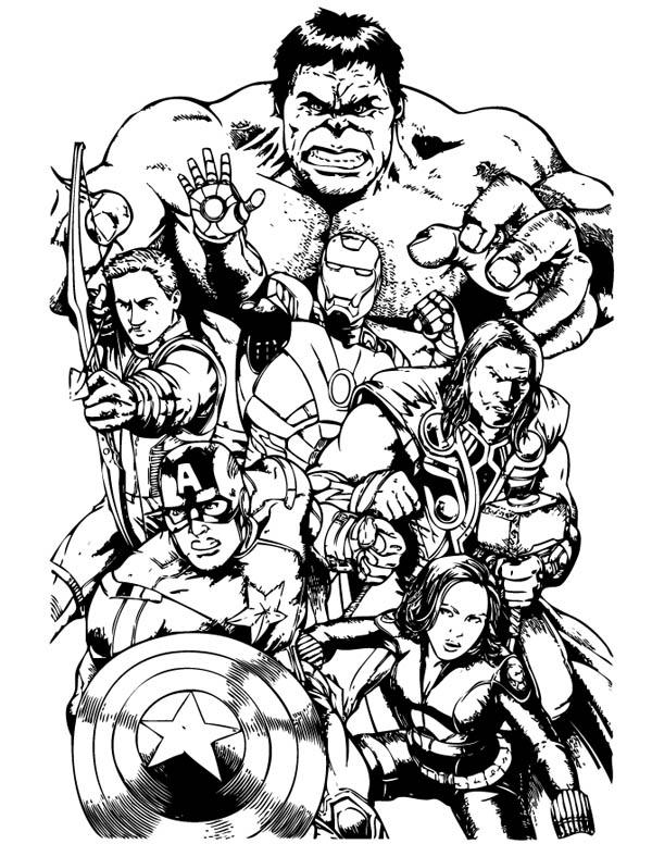 36+ Top Avengers Realistic Coloring Pages Book Pages