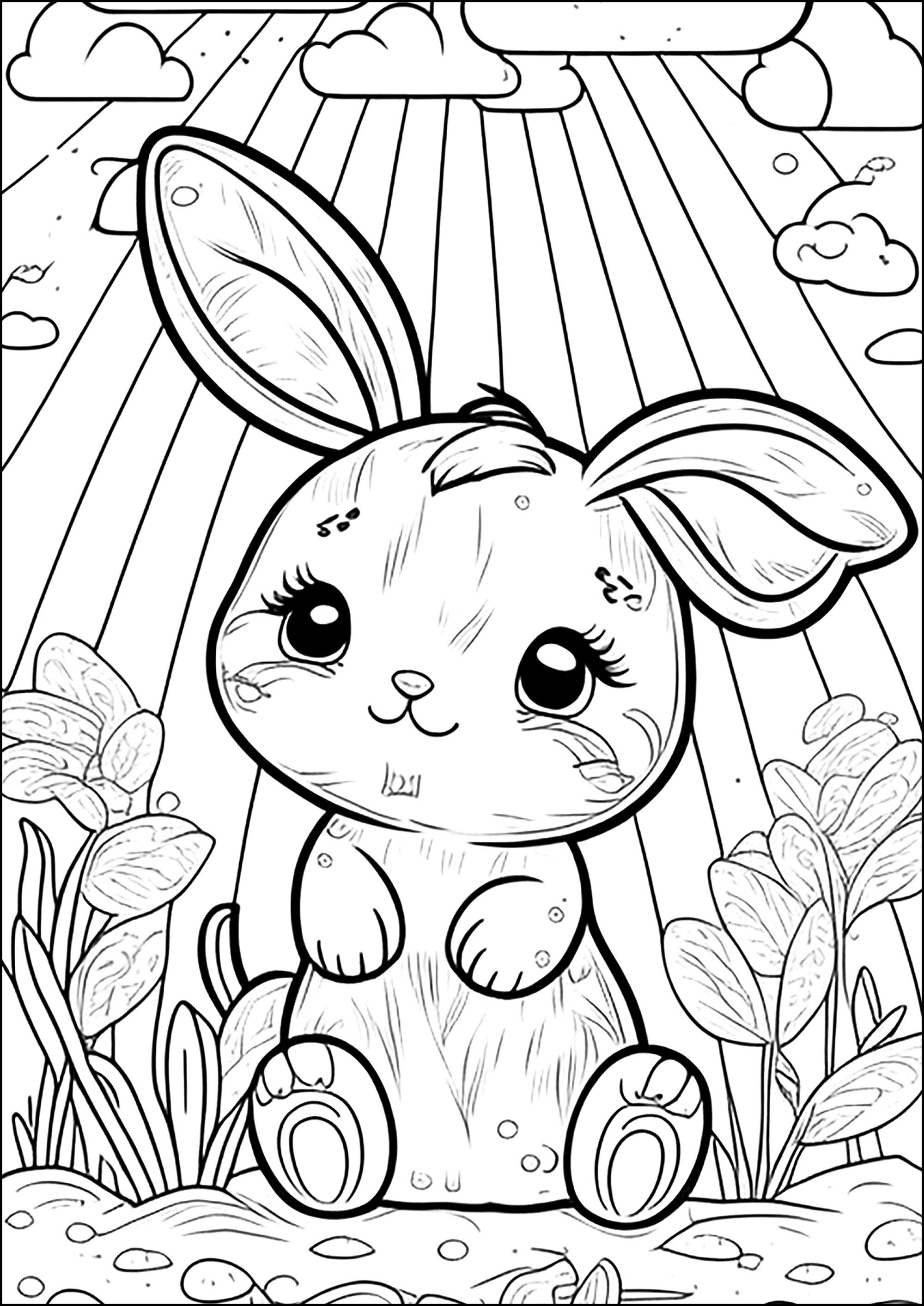 45+ Best of Bunny Coloring Pages Free Printable