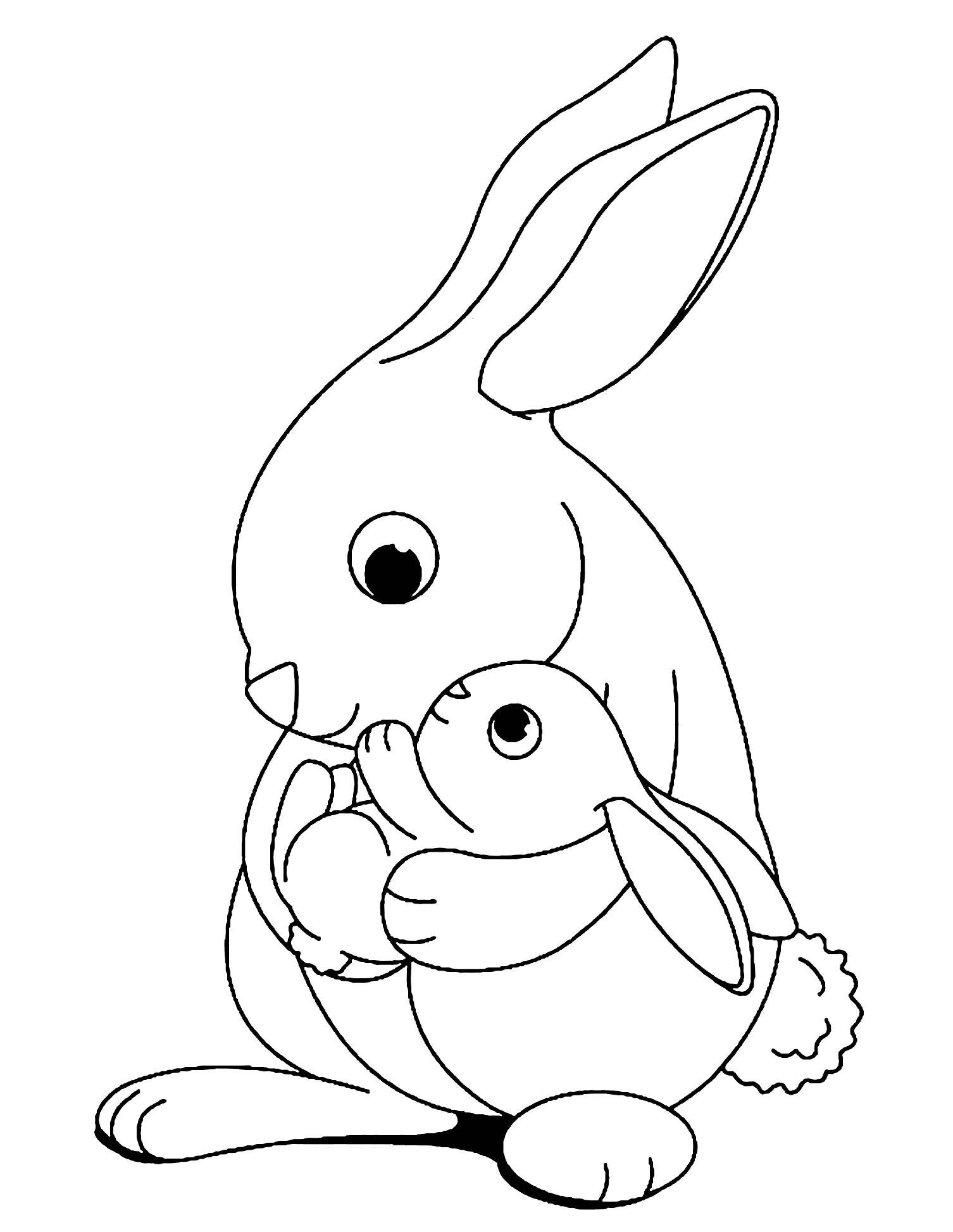 38+ Printable Bunny Coloring Pages for Adult