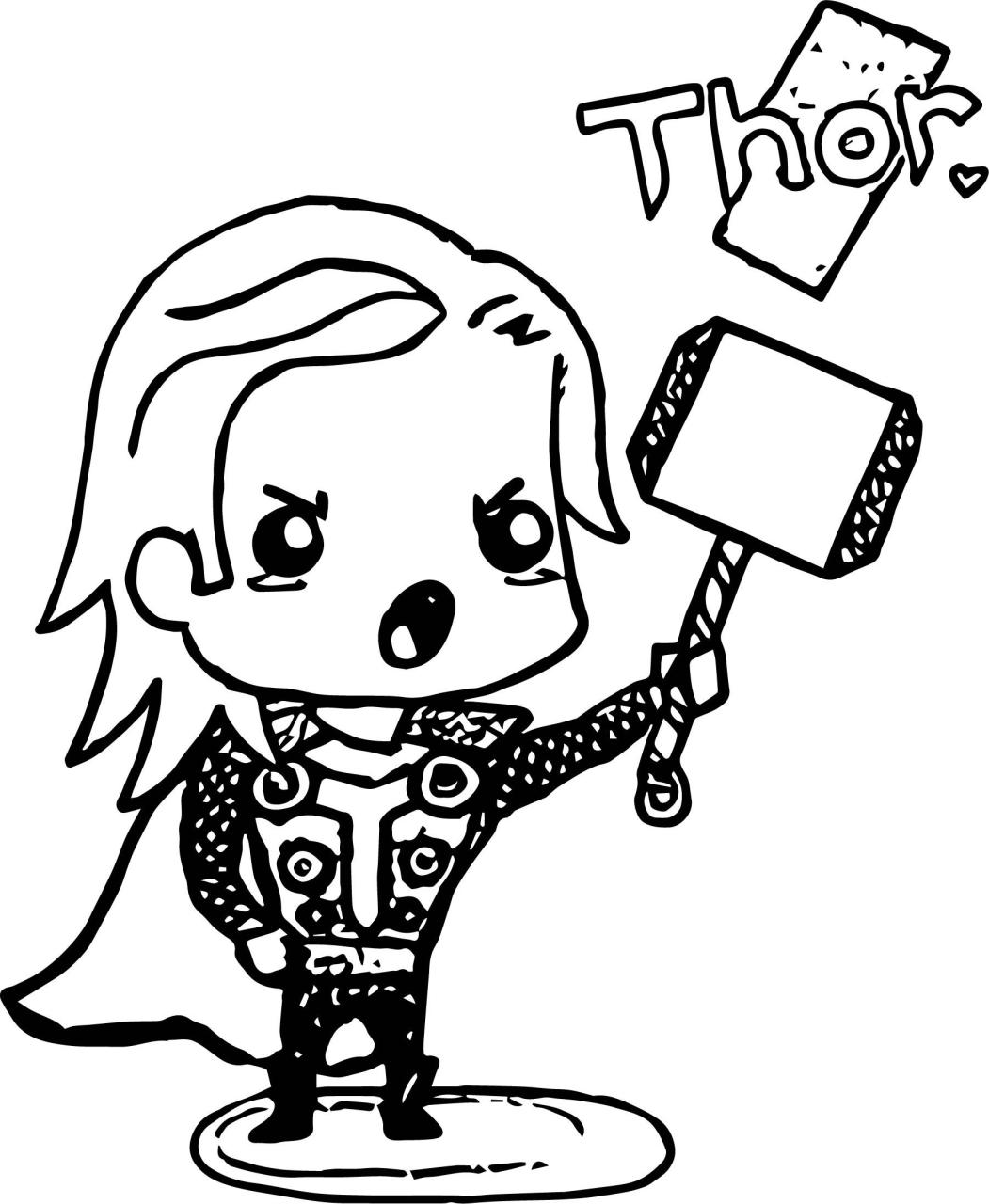 10 Adorable Baby Thor Coloring Pages for Young Fans