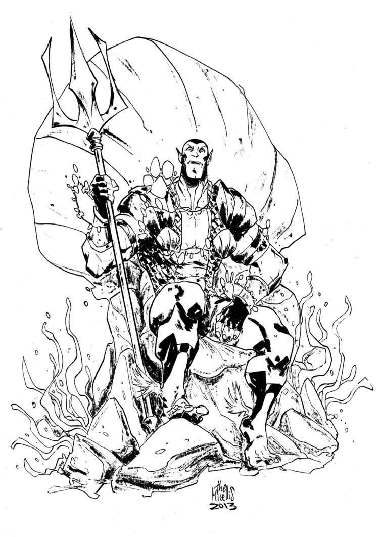 10 Unique Namor Coloring Pages for Marvel Fans