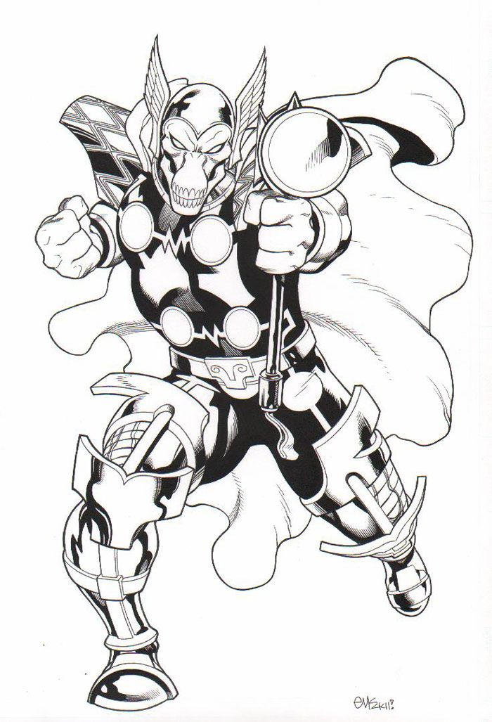 10 Epic Beta Ray Bill Coloring Pages for Action Fans