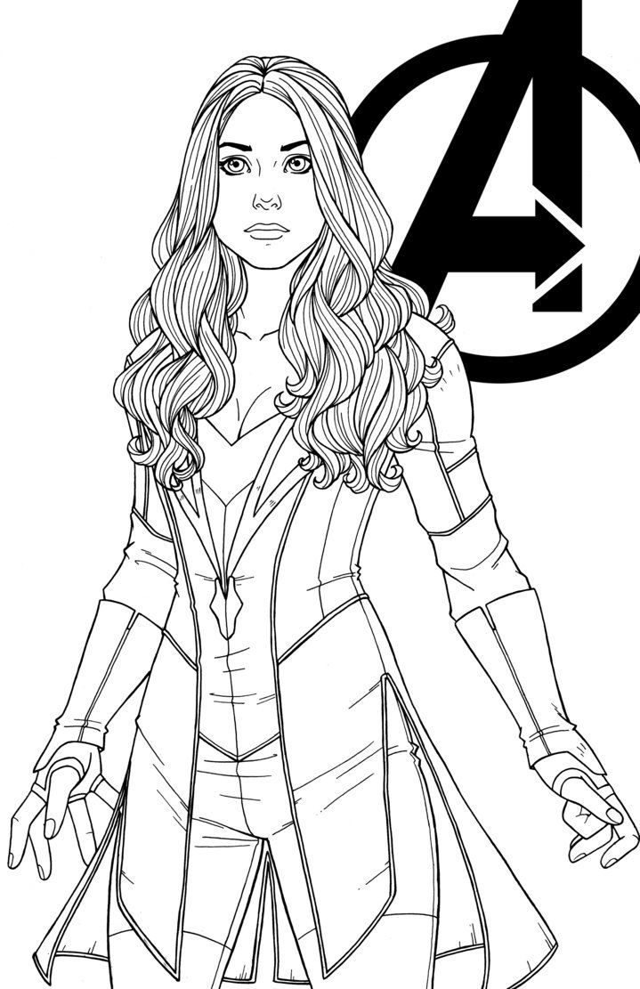 10 Stunning Scarlet Witch Coloring Pages for Creative Fun