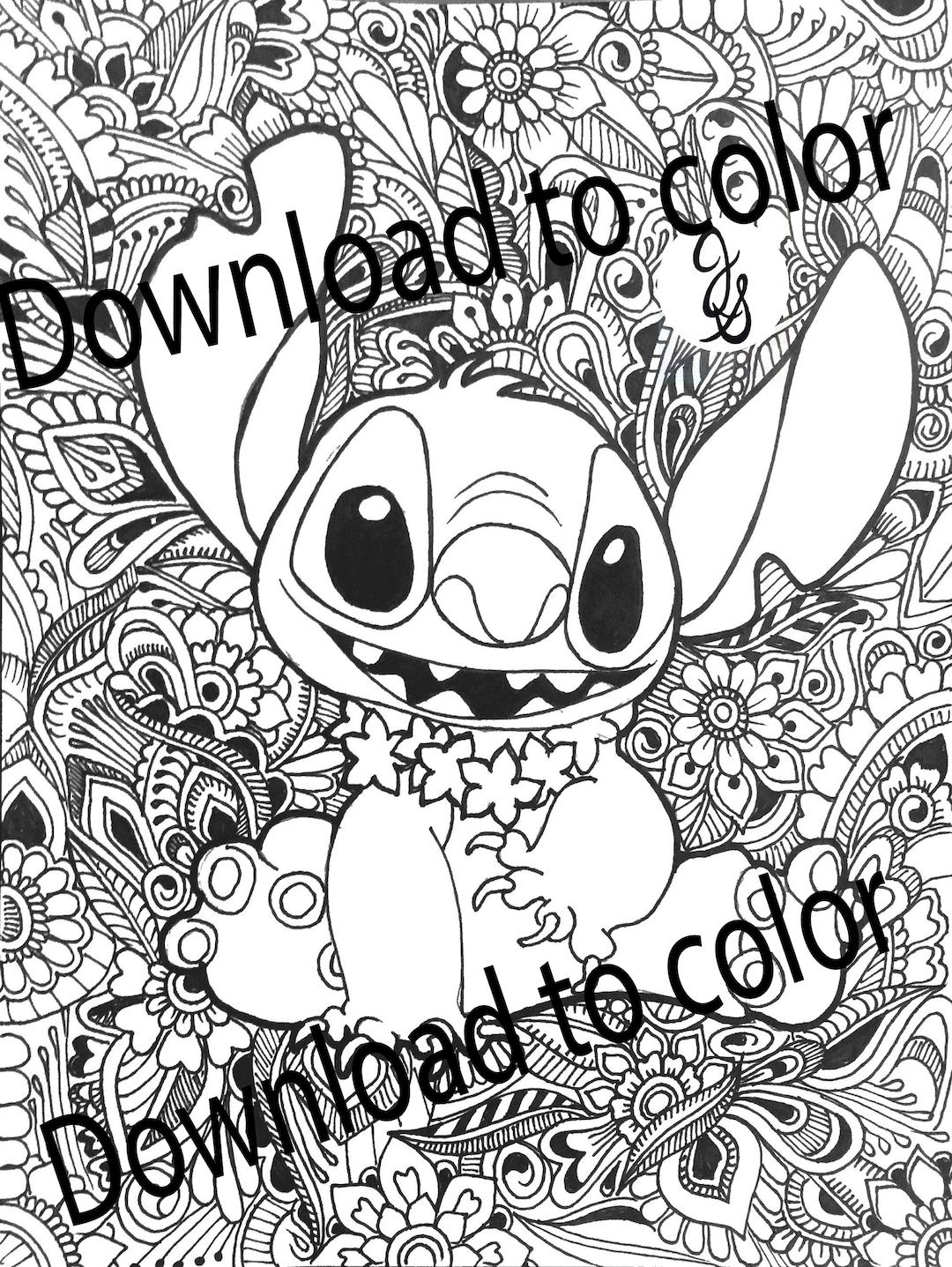 50+ Best of Stitch Adult Coloring Pages PDF Printable