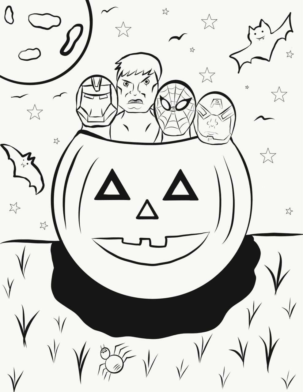 10 Avengers Halloween Coloring Pages to Unleash Your Superhero Spirit