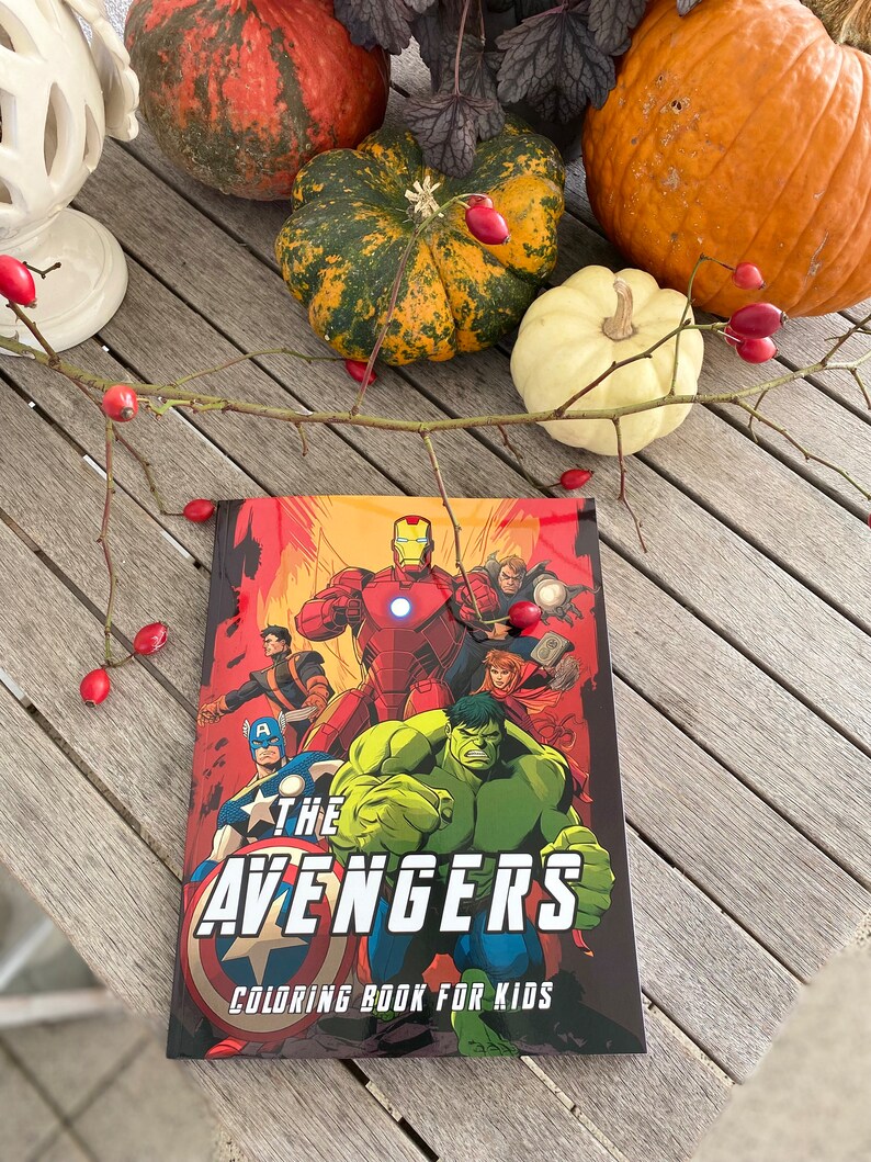 10 Avengers Coloring Book Party Favors to Make Your Kids' Party Super-Awesome