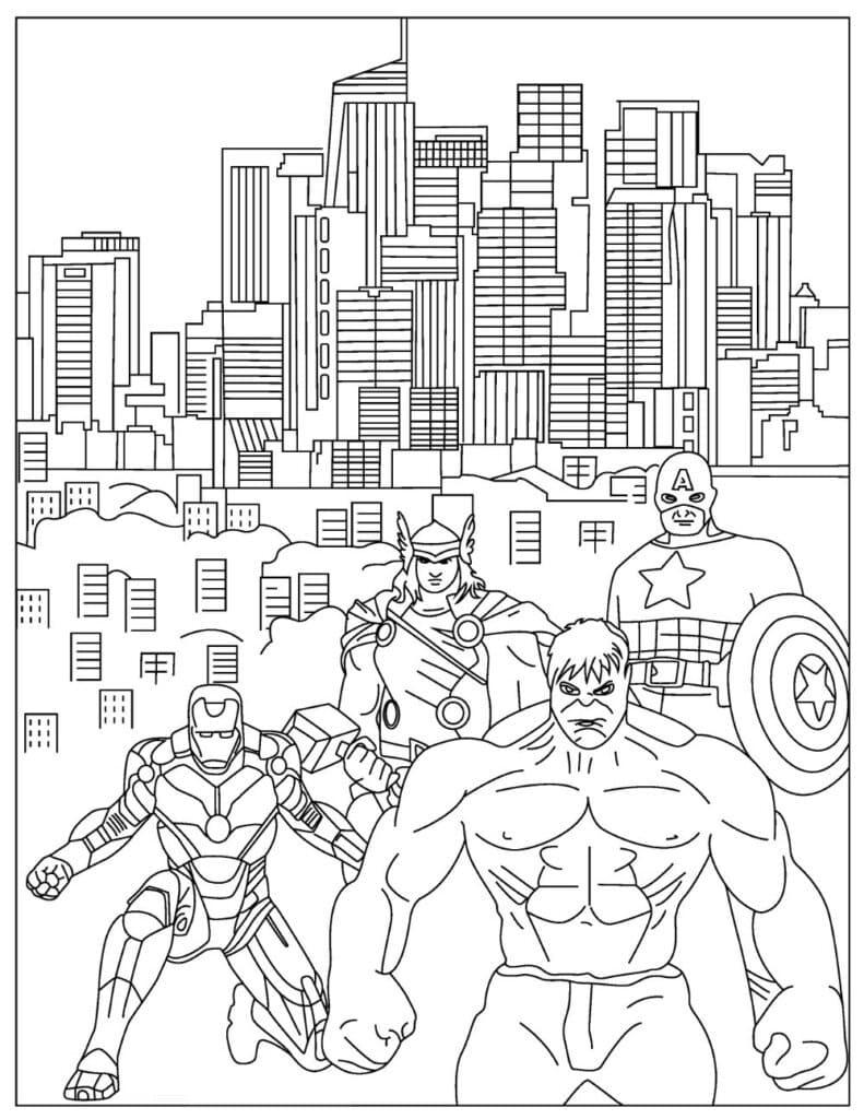 34+ Download Avengers Coloring Pages for Adults Books