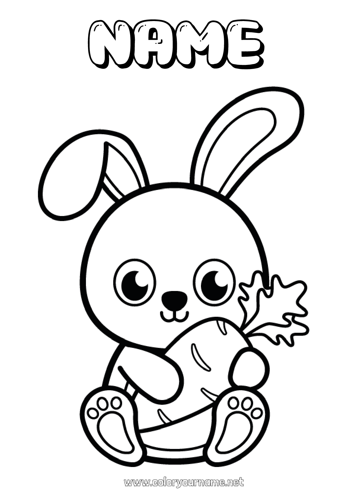 39+ Printable Bunny Coloring Pages for Adult