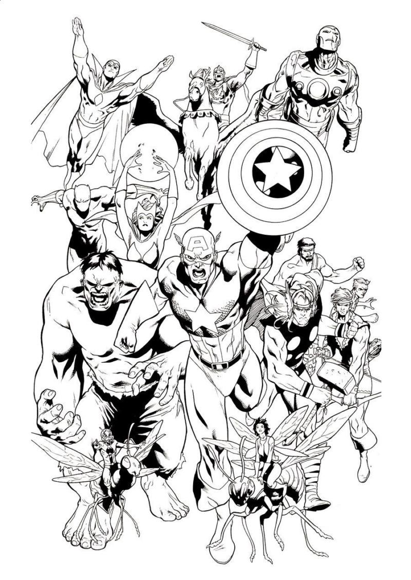 46+ Unique Avengers Mandala Coloring Pages Colored