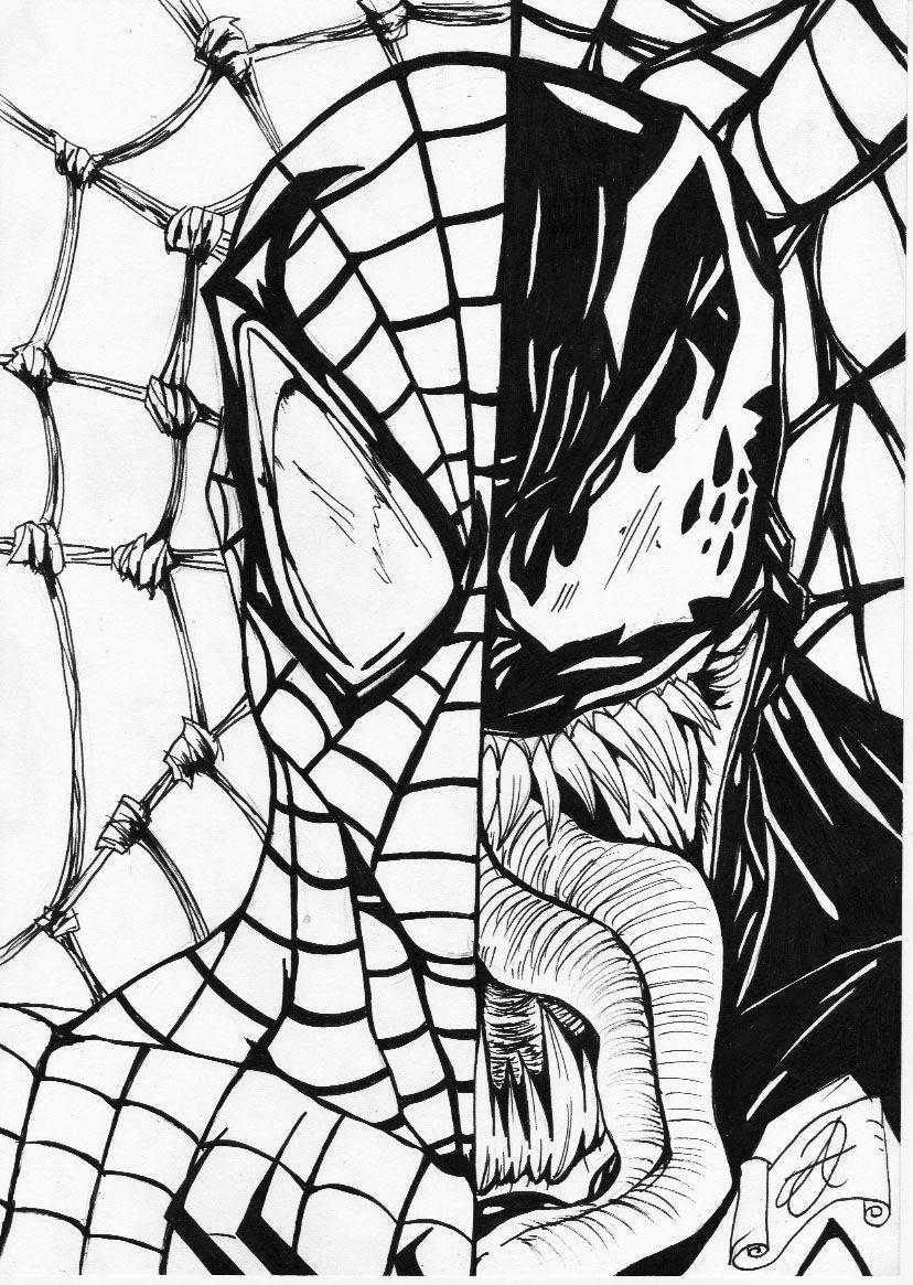 47+ Top Venom Cartoon Coloring Pages Book Pages