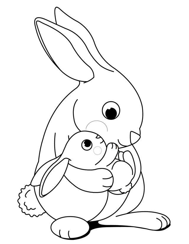 49+ Free Bunny Coloring Pages for Kids