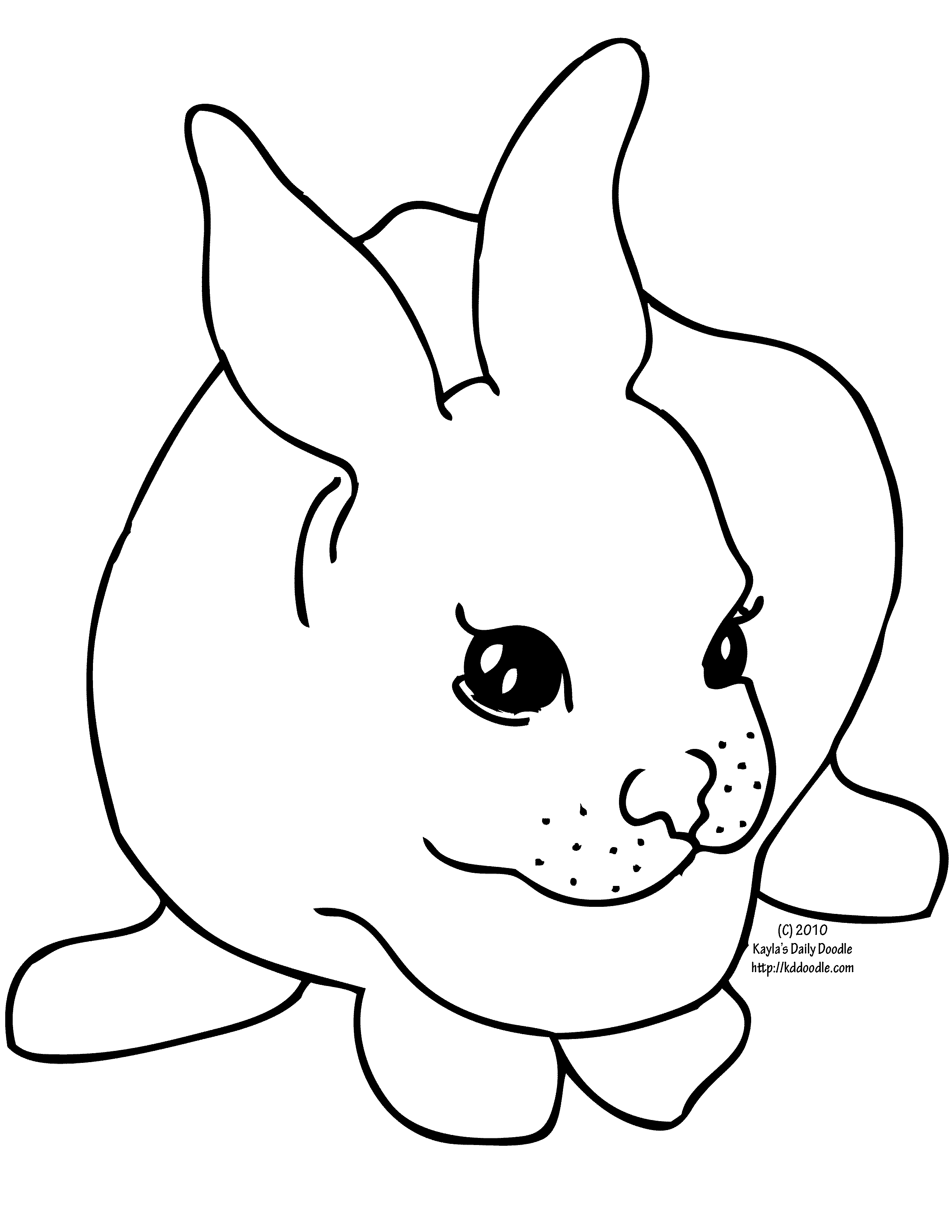 39+ Top Bunny Coloring Pages Colored