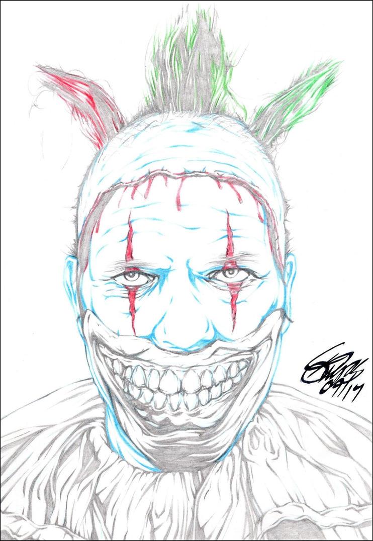 44+ Top Twisty the Clown Coloring Pages Colored