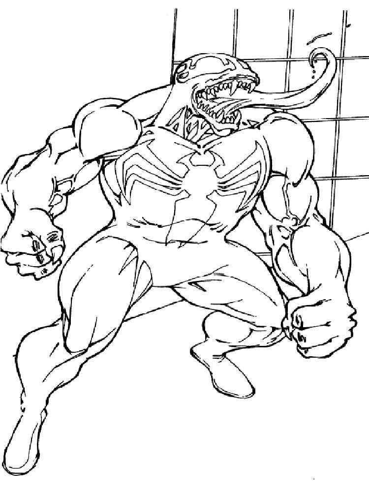 34+ Printable Venom Cartoon Coloring Pages Books