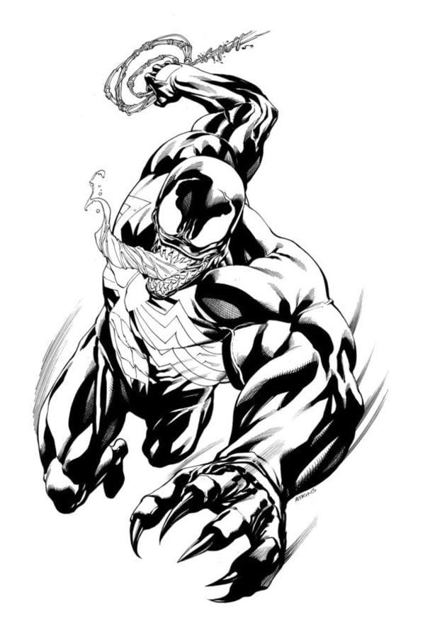 34+ Free Venom Cartoon Coloring Pages Sheets Printables