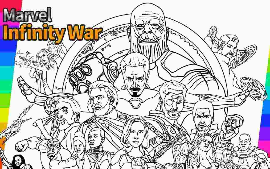 10 Avengers Infinity War Coloring Pages for a Cosmic Coloring Adventure