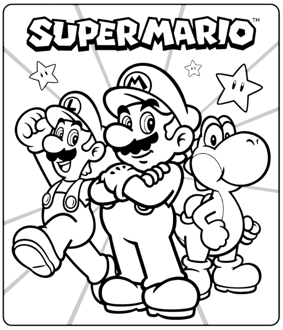 10 Fun All Super Mario Coloring Pages for Gamers