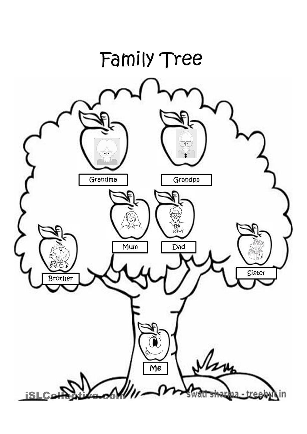 37+ Best of Blank Family Tree Coloring Pages Sketch