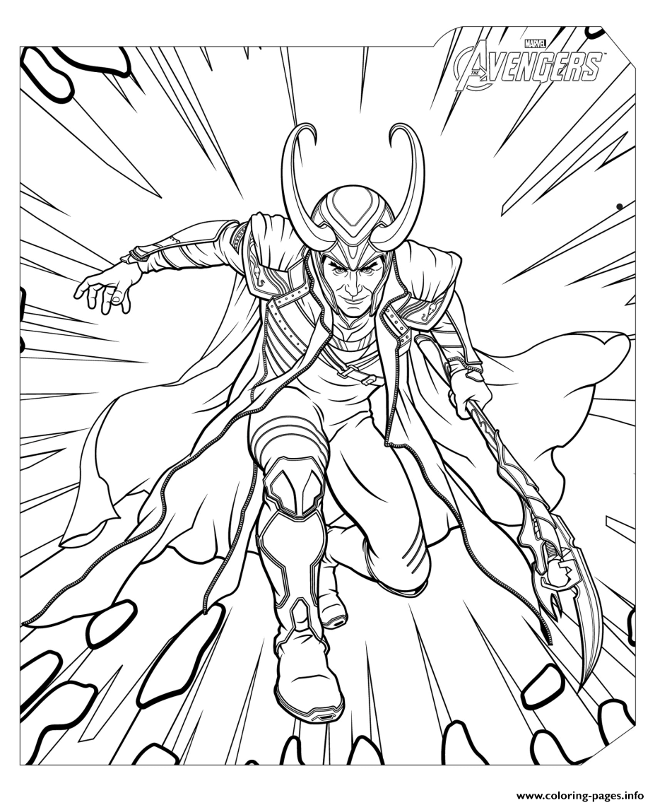 10 Marvel Loki Coloring Pages for the God of Mischief Enthusiasts