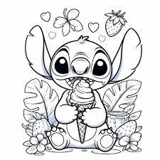 26 Cute Stitch Coloring Pages Free Printable 1