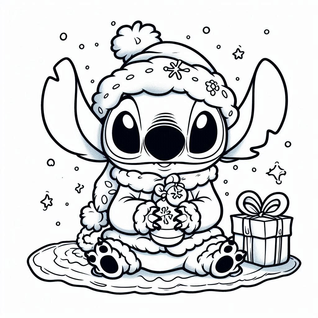 26 Cute Stitch Coloring Pages Free Printable 12