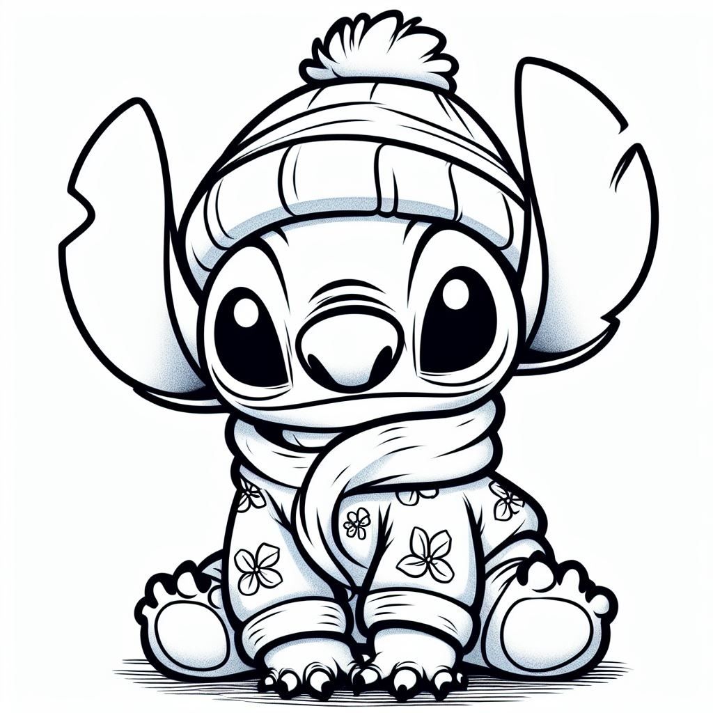 26 Cute Stitch Coloring Pages Free Printable 15