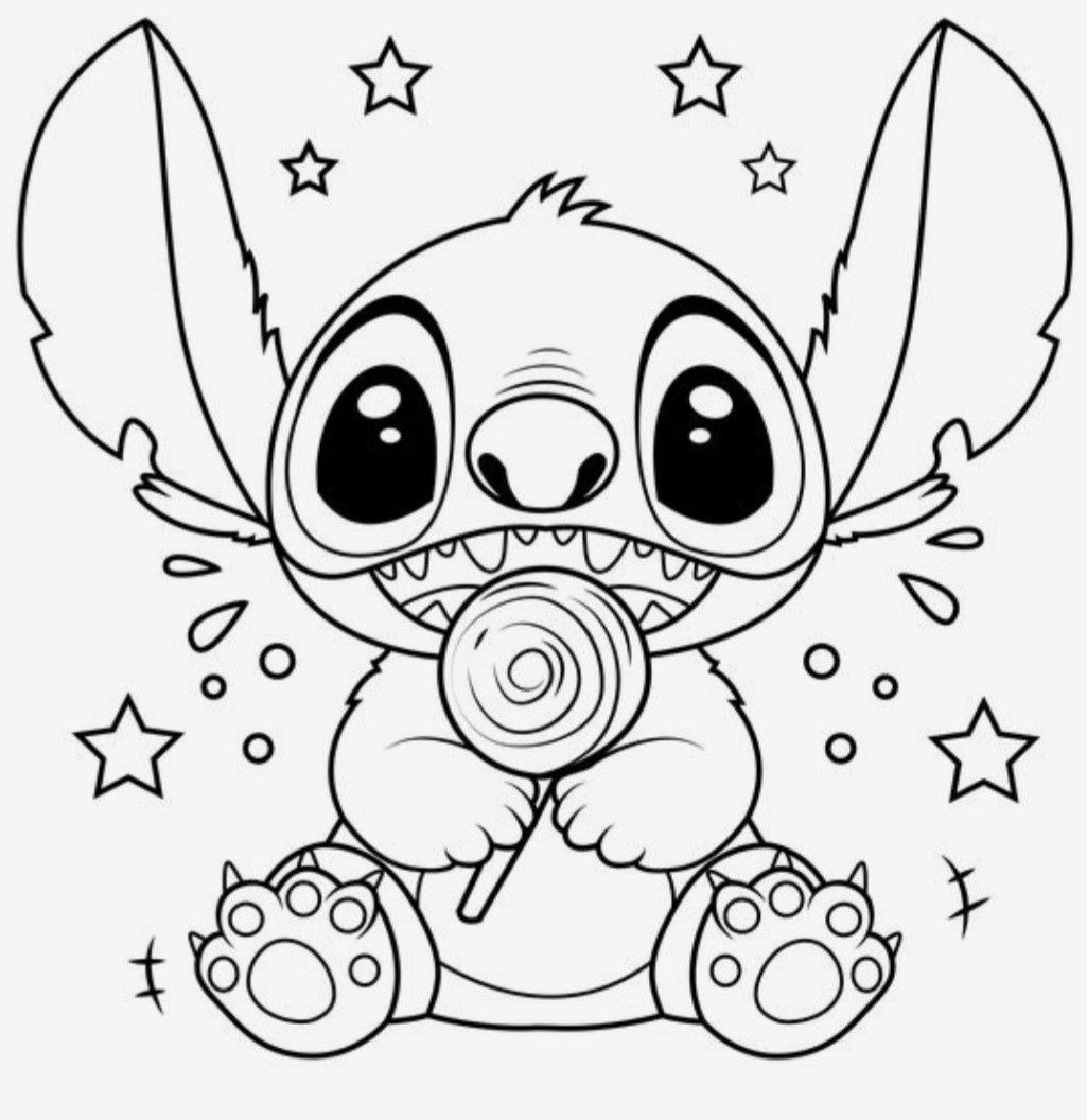 26 Cute Stitch Coloring Pages Free Printable 17