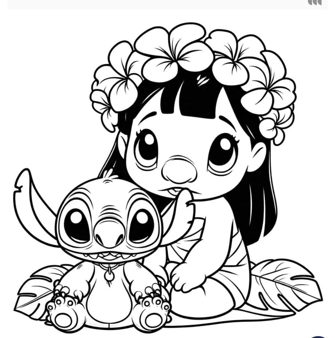 26 Cute Stitch Coloring Pages Free Printable 18