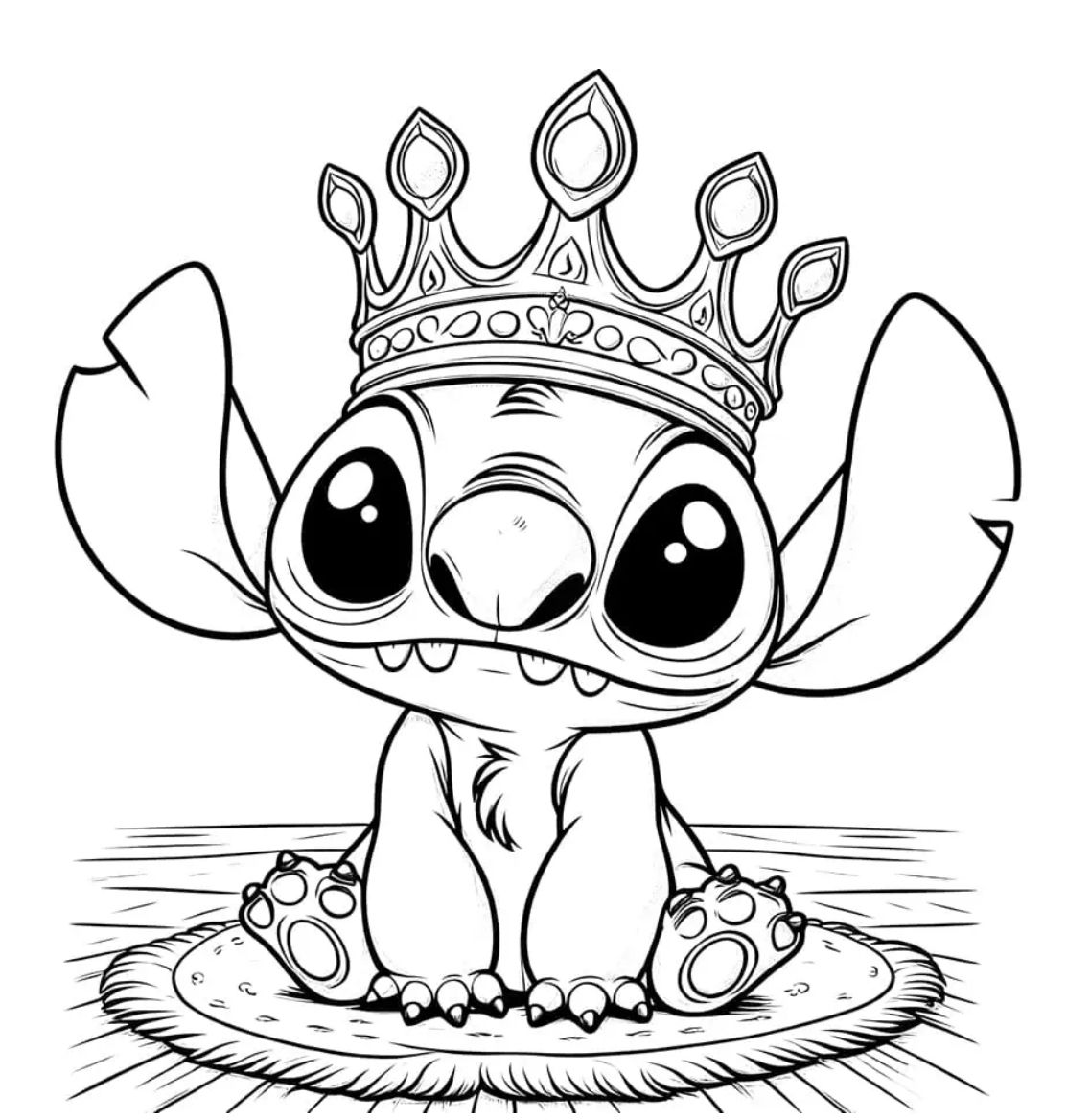 26 Cute Stitch Coloring Pages Free Printable 20