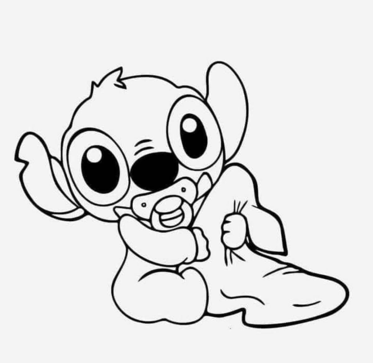 26 Cute Stitch Coloring Pages Free Printable 22