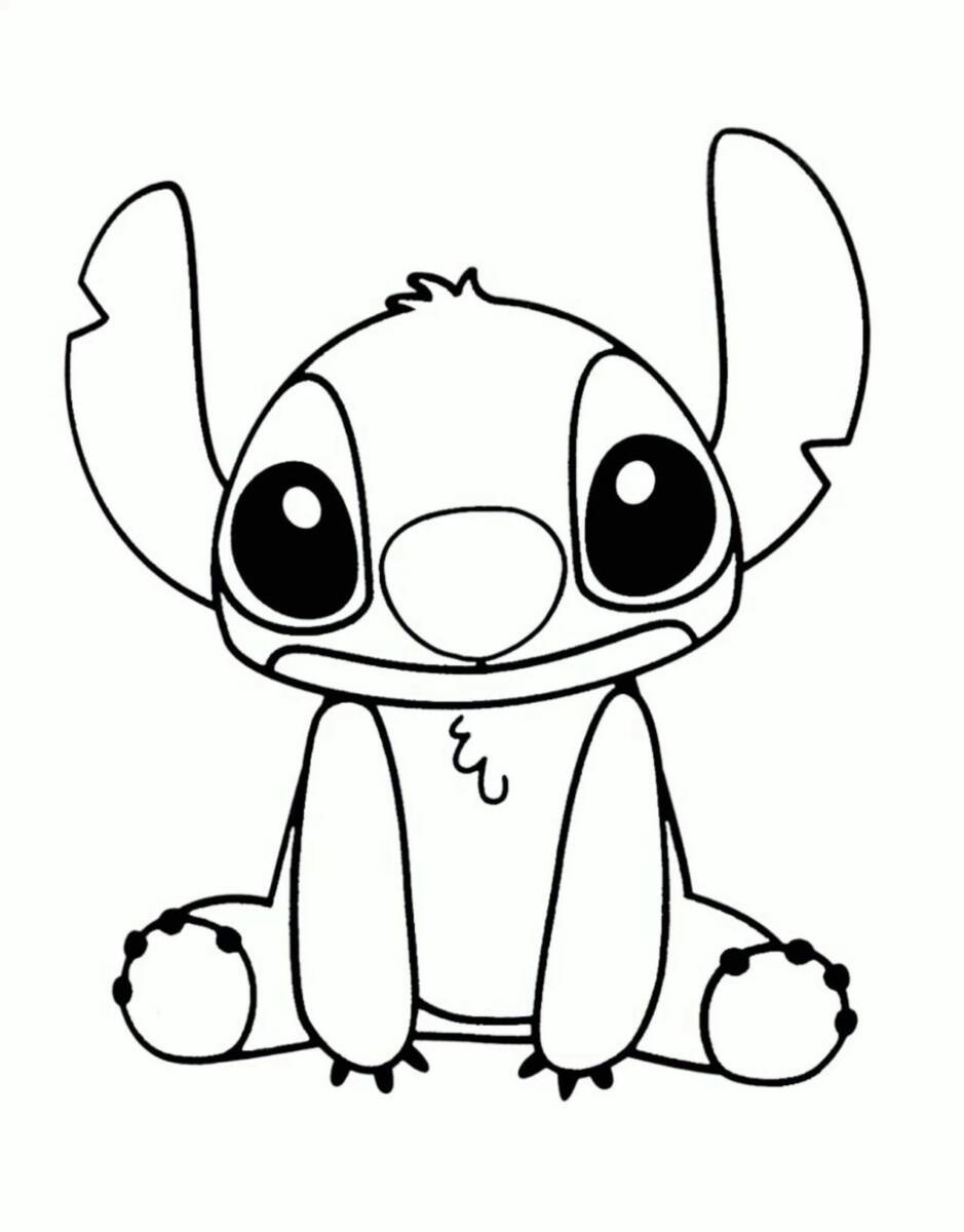 26 Cute Stitch Coloring Pages Free Printable 24