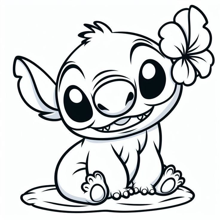 26 Cute Stitch Coloring Pages Free Printable 3