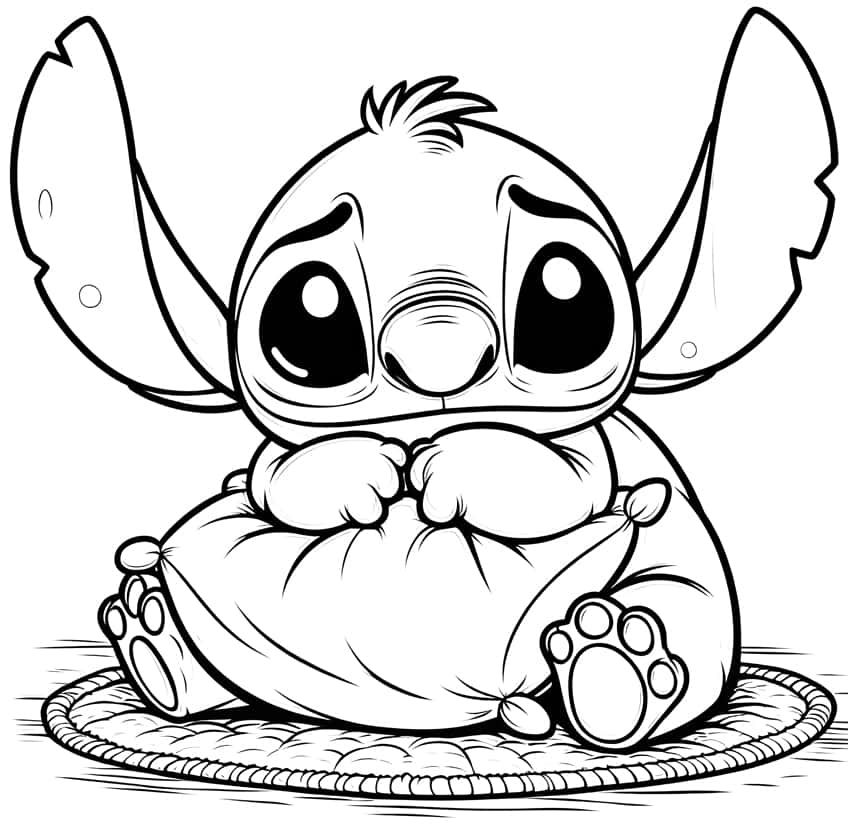 26 Cute Stitch Coloring Pages Free Printable 7