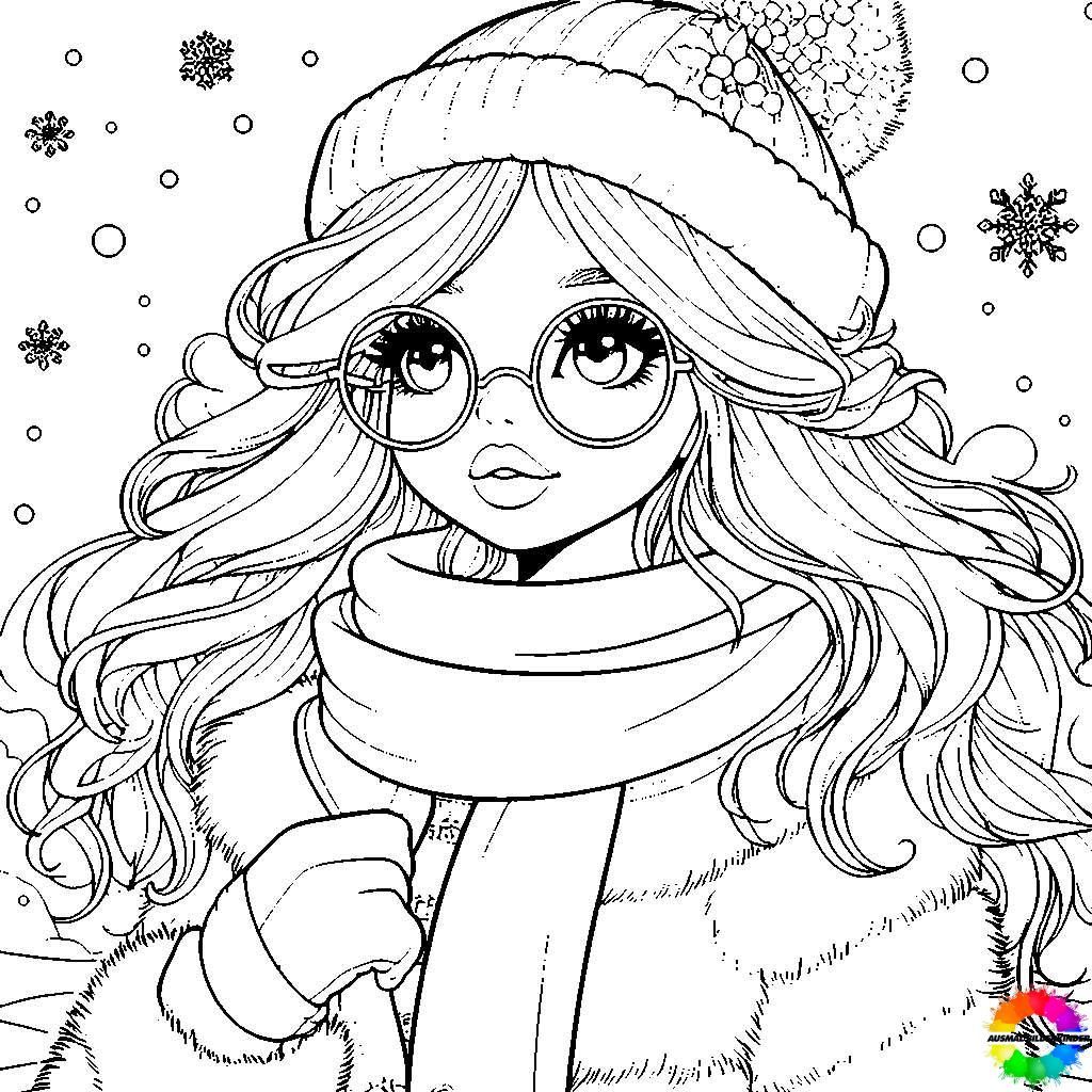 41 Baddie Aesthetic Coloring Pages for Teens 18