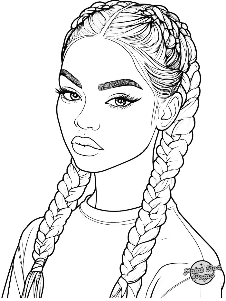 41 Baddie Aesthetic Coloring Pages for Teens 20