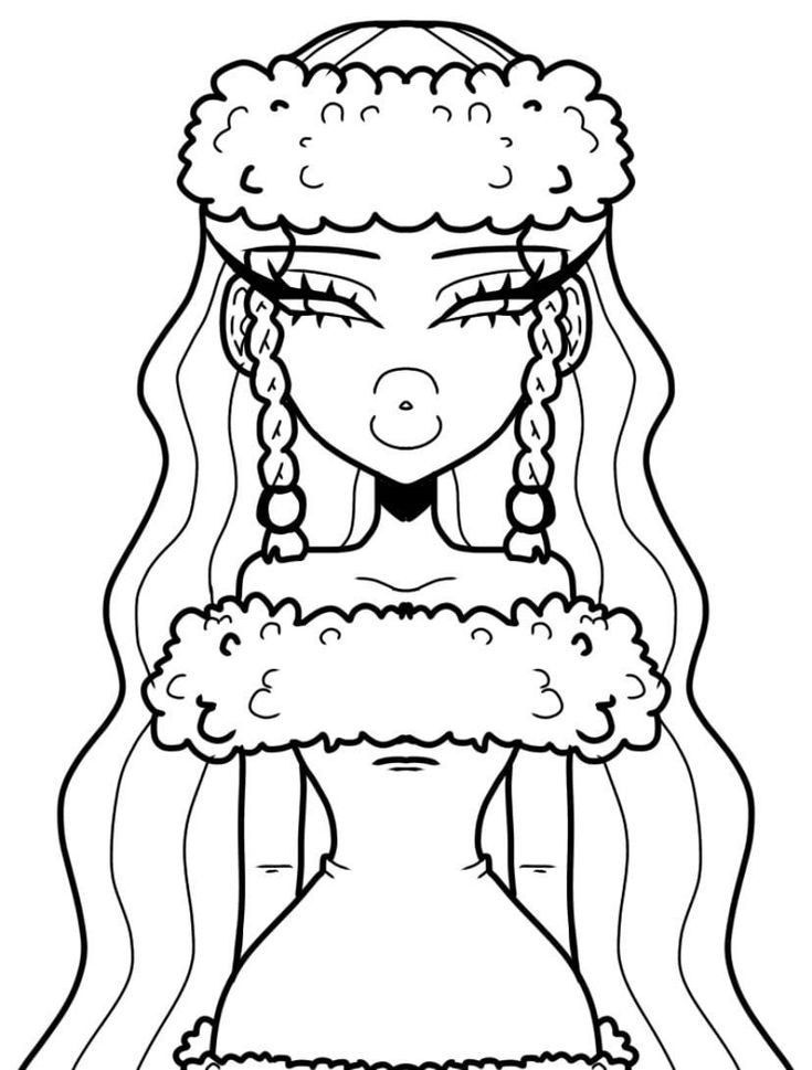 41 Baddie Aesthetic Coloring Pages for Teens 7