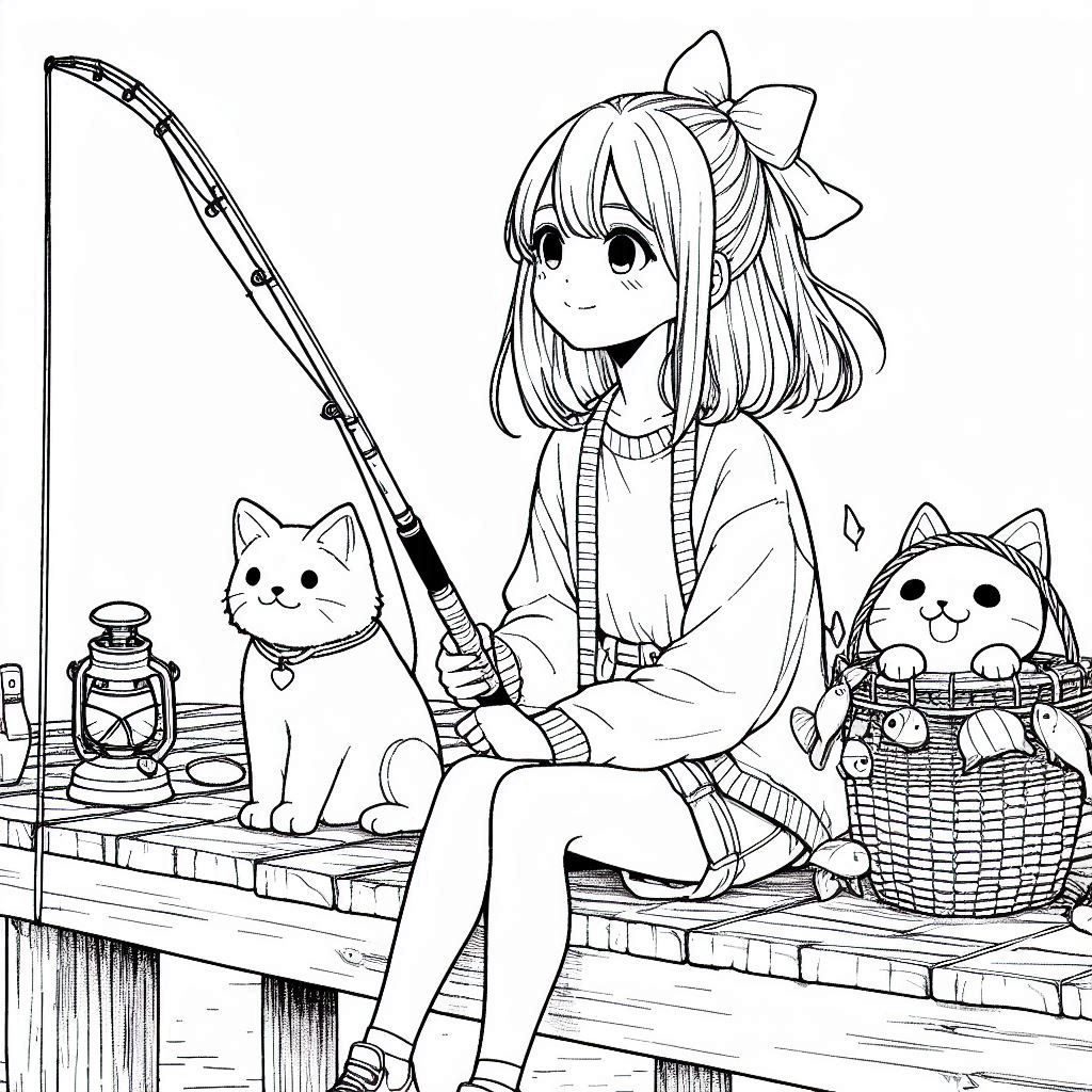 45 Manga Anime Girls Coloring Pages Free Printable 18