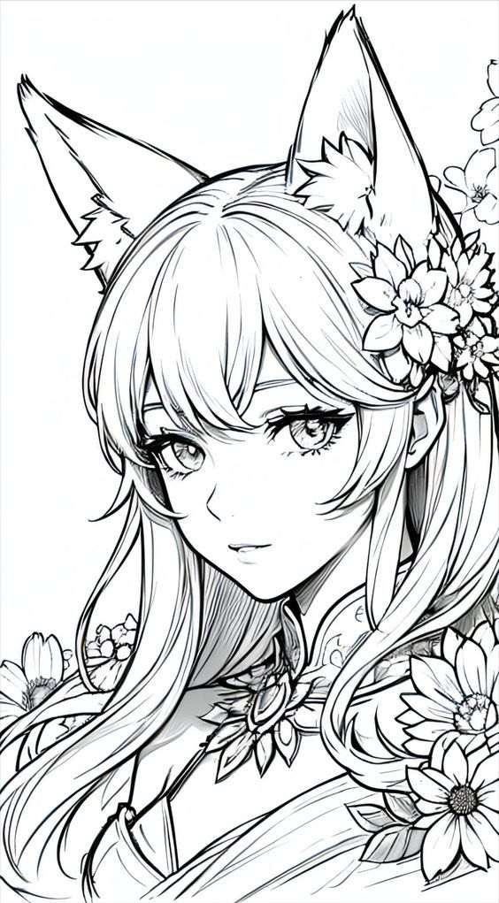 45 Manga Anime Girls Coloring Pages Free Printable 39