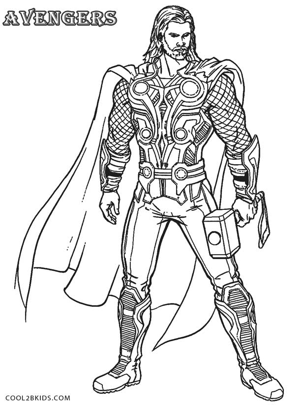 10 Thor Coloring Pages for Kids: Unleash the Thunderous Might of Asgard