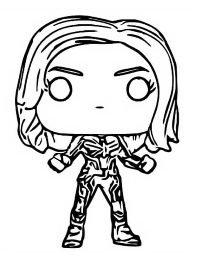 Avengers Funko Pop Coloring Pages Free Printable 19