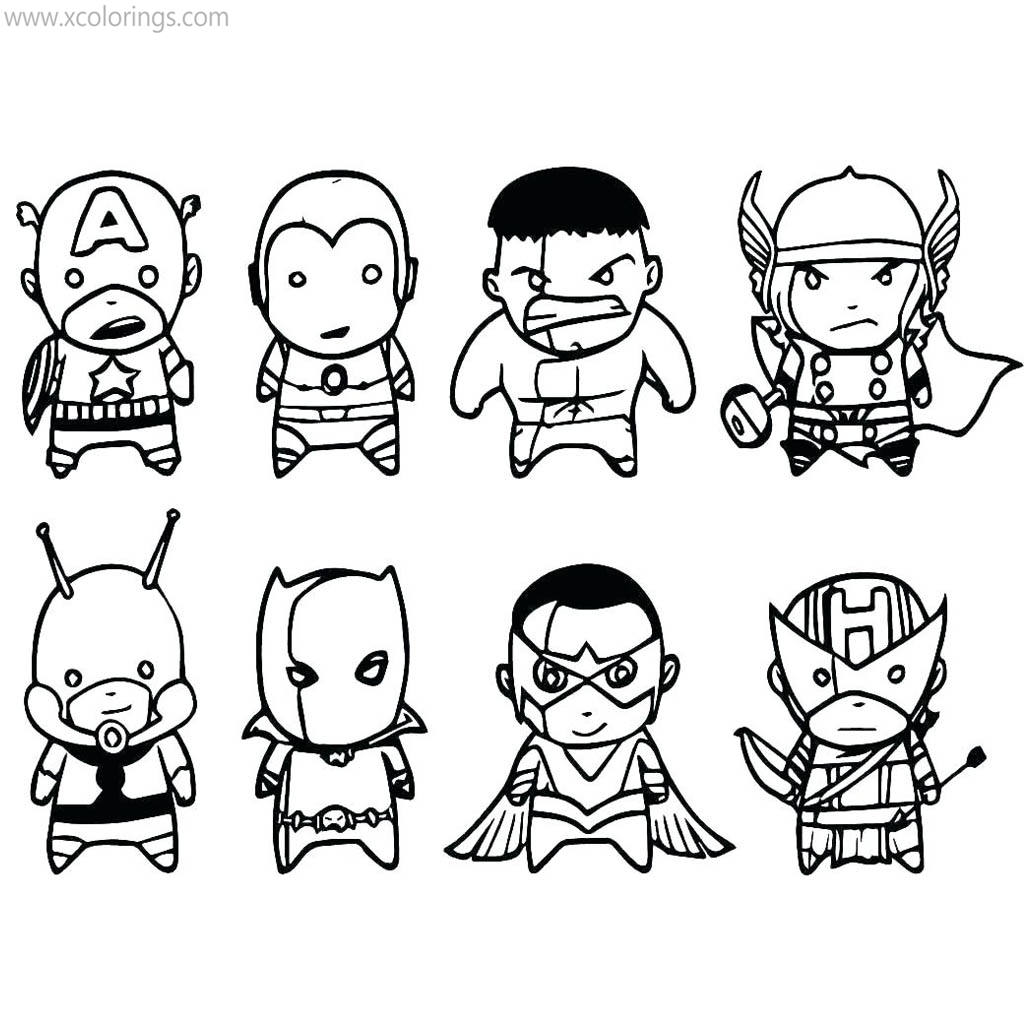 Avengers Funko Pop Coloring Pages Free Printable 27