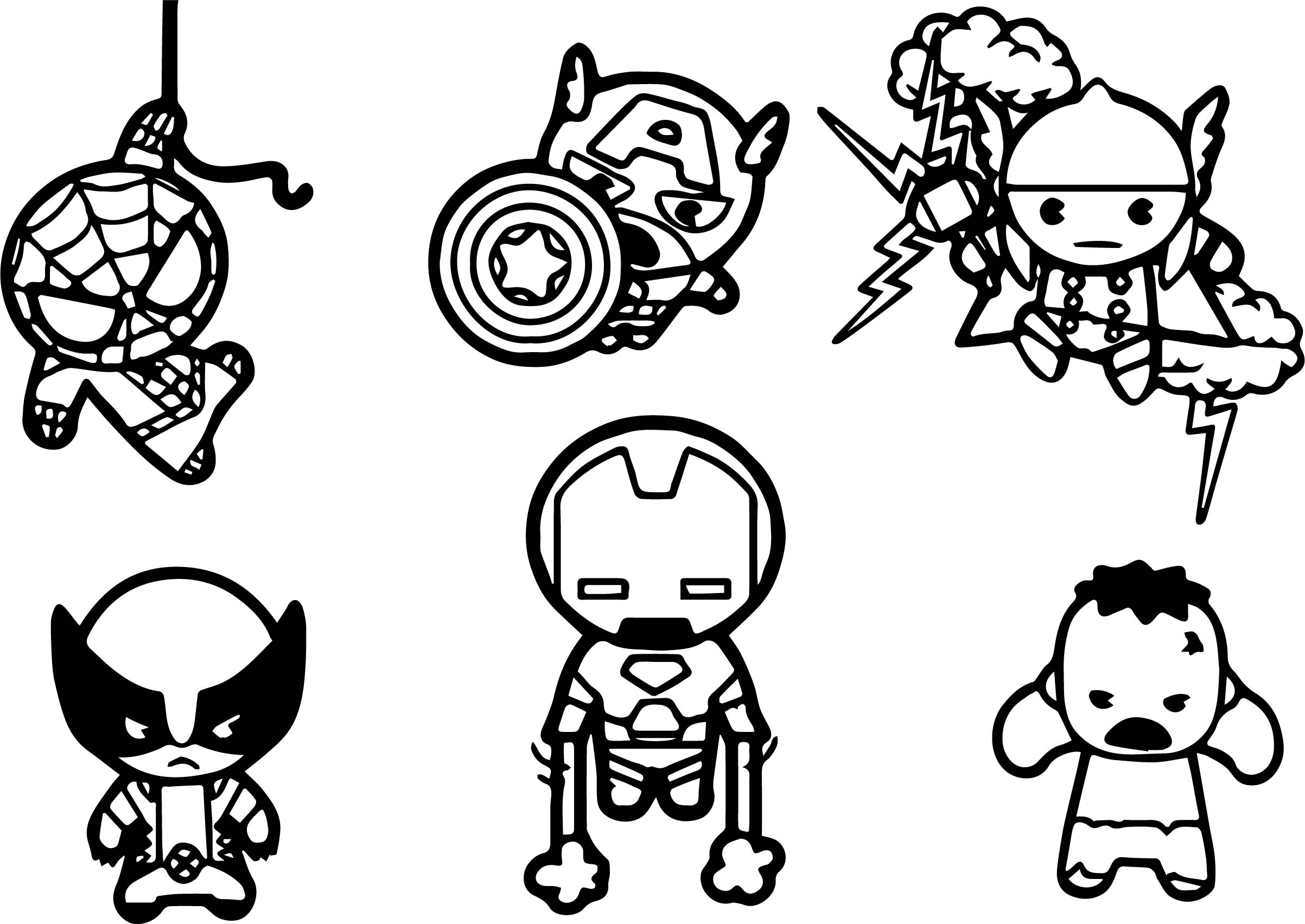 Avengers Funko Pop Coloring Pages Free Printable 30