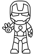 Iron Man Chibi Coloring Pages Free Printable 25